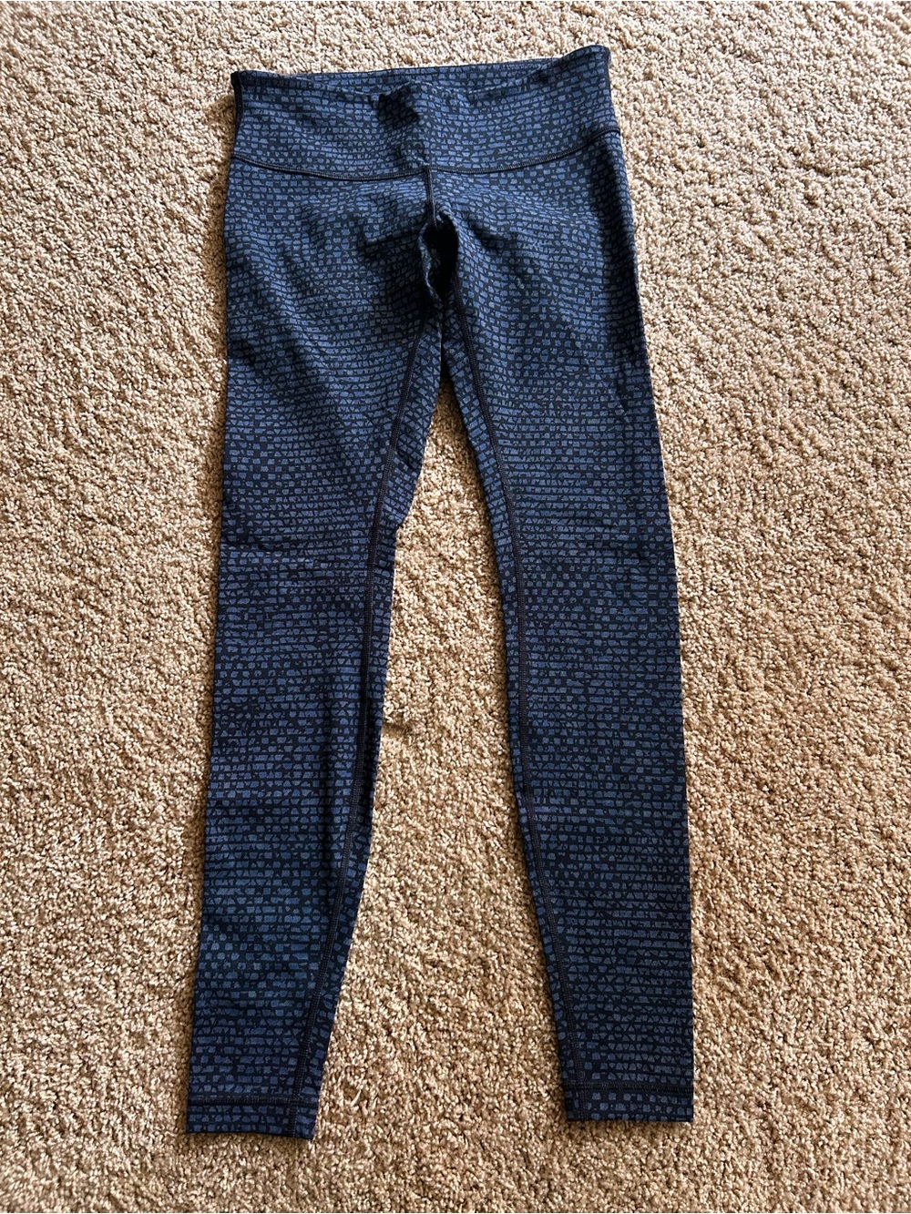 lululemon athletica Navy Patterned Leggings